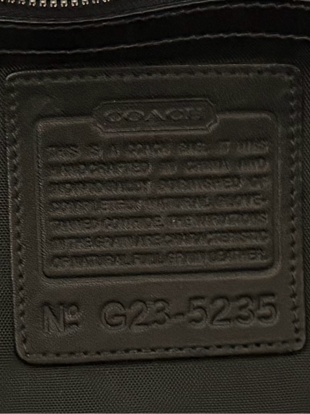 Coach Men's Black Leather Briefcase Messenger Bag - Picture 8 of 8
